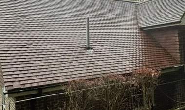 A tiled roof after professional cleaning and treatment